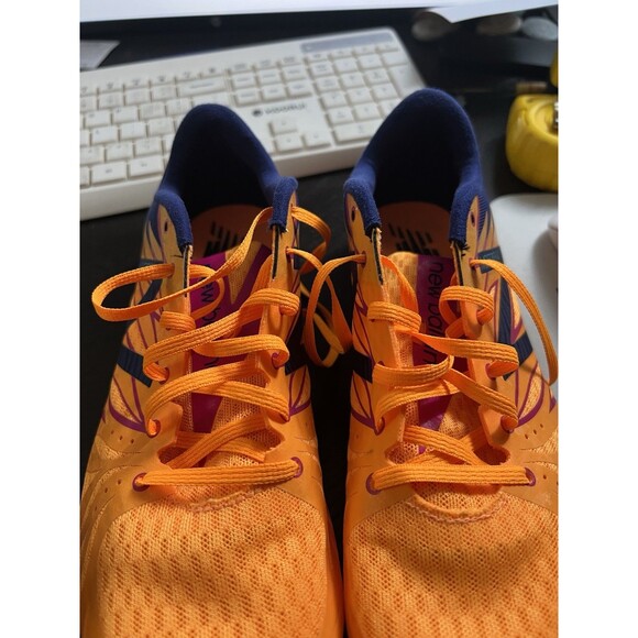 New Balance MD500v4 MensTrack Spikes Blue Yellow Orange MMD500B4 Size 10 - Picture 9 of 10
